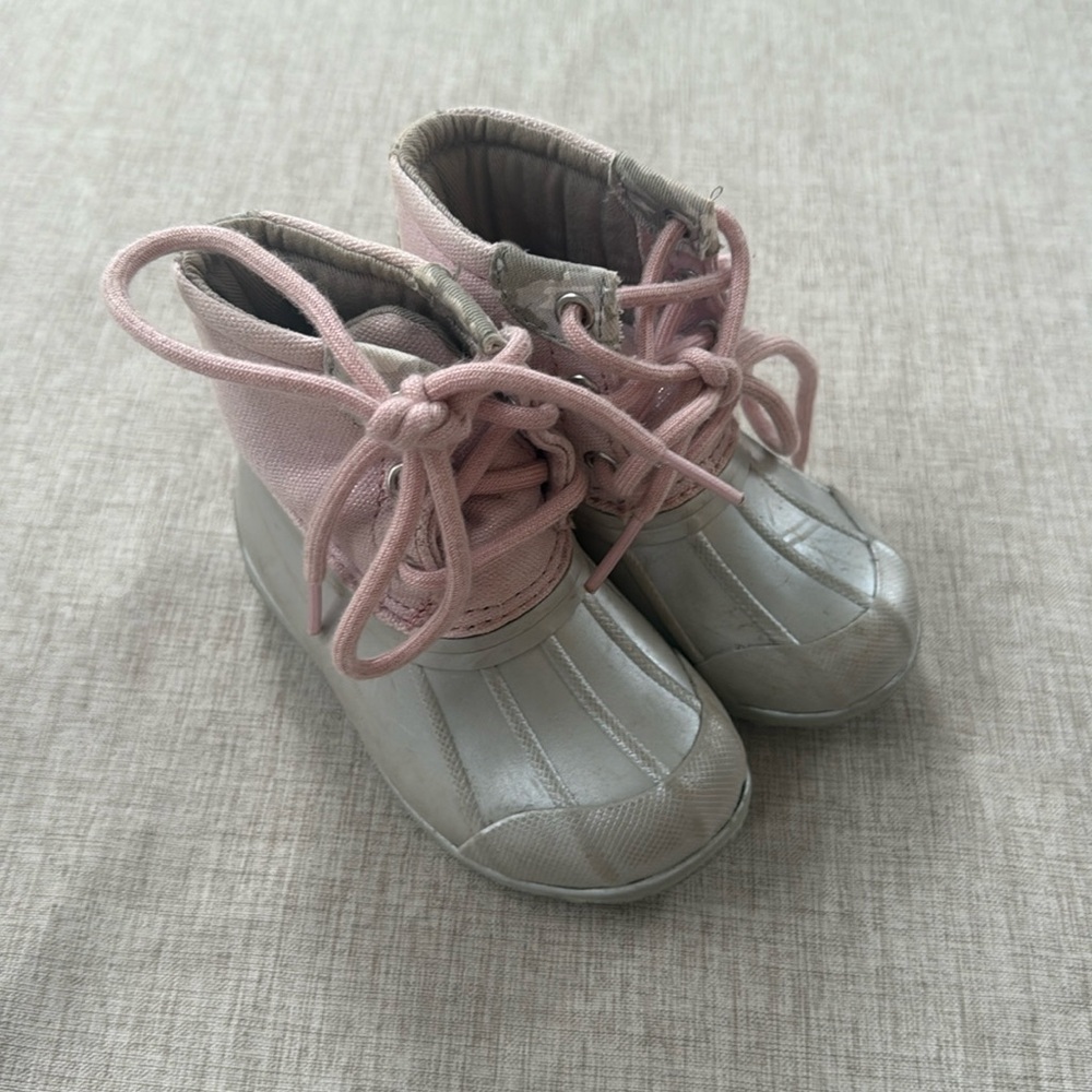 Sperry Duck Boots Waterproof sparkle Toddler Girls size 6‎ rain waterproof - Picture 12 of 12